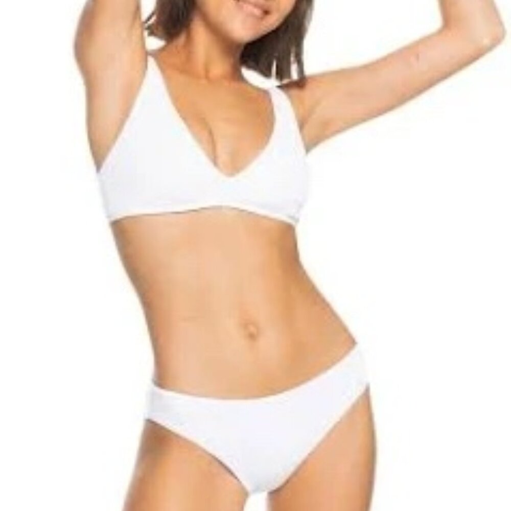BIKINI SET: Roxy Love The Oceana Bikini Top & Comber Bottom In White